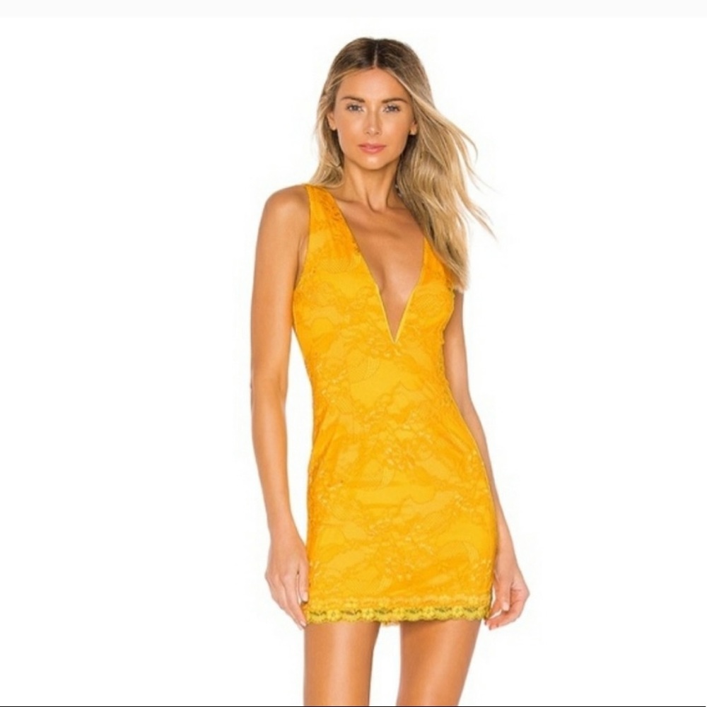 NBD Yellow Lace Mini